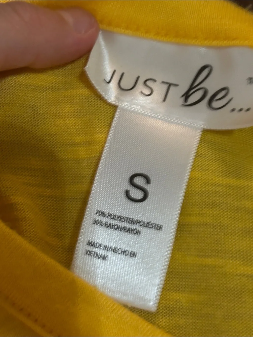 just‎ be Yellow Twist-Knot Short Sleeve Tee